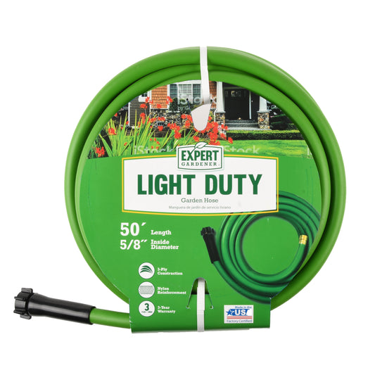 Light Duty 5/8" X 50' Vinyl Garden Hose