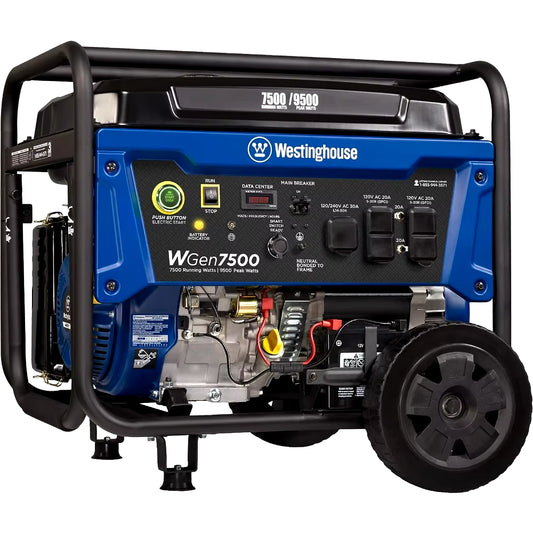 Outdoor Power Equipment 9500 Peak Watt Home Backup Portable Generator, Remote Electric Start Gas Powered, CARB Compliant