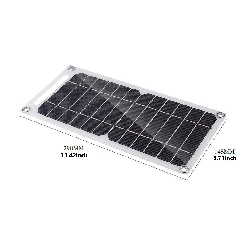 10W Solar Kit 5V Outdoor Solar Mobile Phone Charging Panel Flexible Solar Panel Backpack Solar Charger