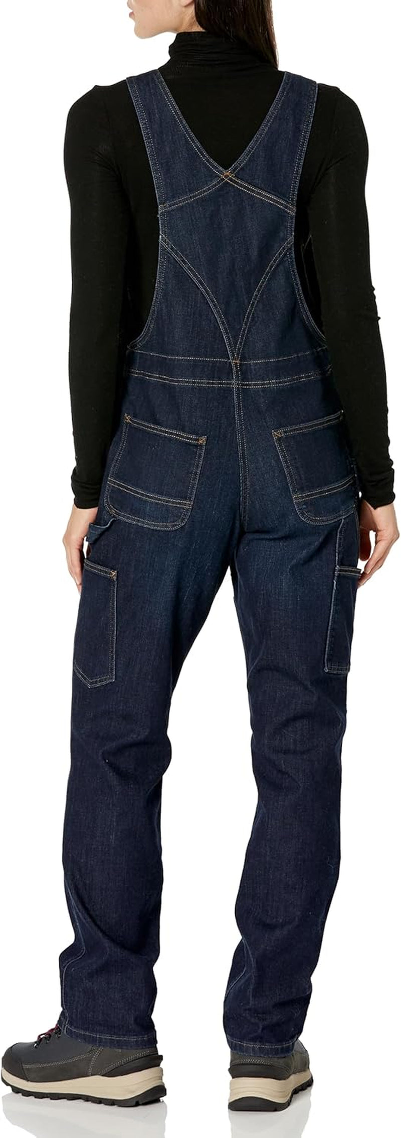 Women'S Denim Double Front Bib Overalls Big & Tall