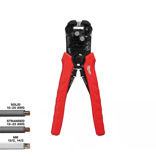 Self-Adjusting Wire Stripper/Cutter with Comfort Grip