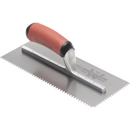 11 In. X 1/4 In. V-Notch Flooring Trowel with Durasoft Handle