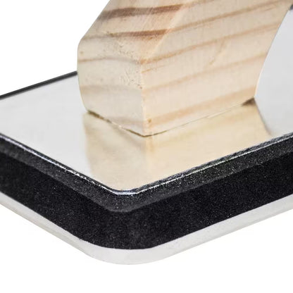 4 In. X 10.5 In. XL Non-Stick Gum Rubber Grout Float with Wood Handle