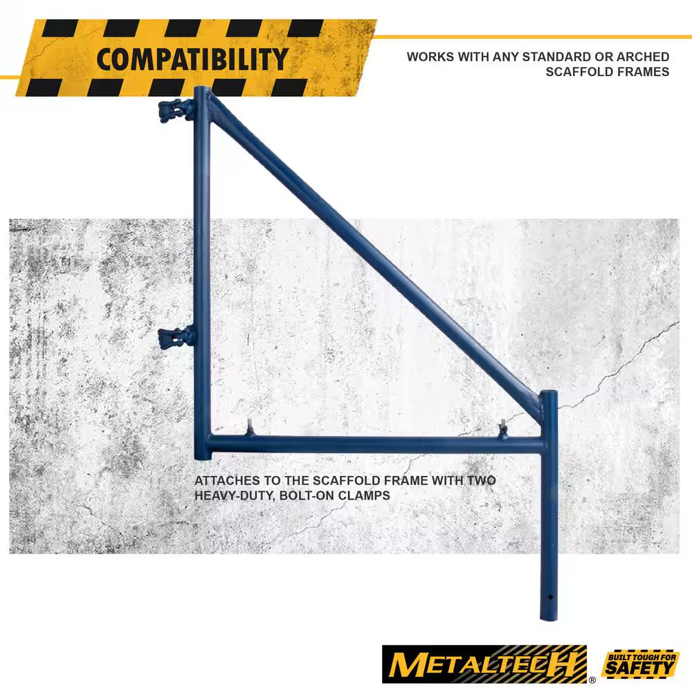 32-In. Steel Scaffolding Outrigger for Mason Frame Scaffold Towers to Safely Extend Height of Scaffolding Platform