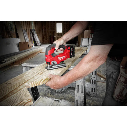 M18 FUEL 18-Volt Lithium-Ion Brushless Cordless Jig Saw with M18 5.0 Ah Battery