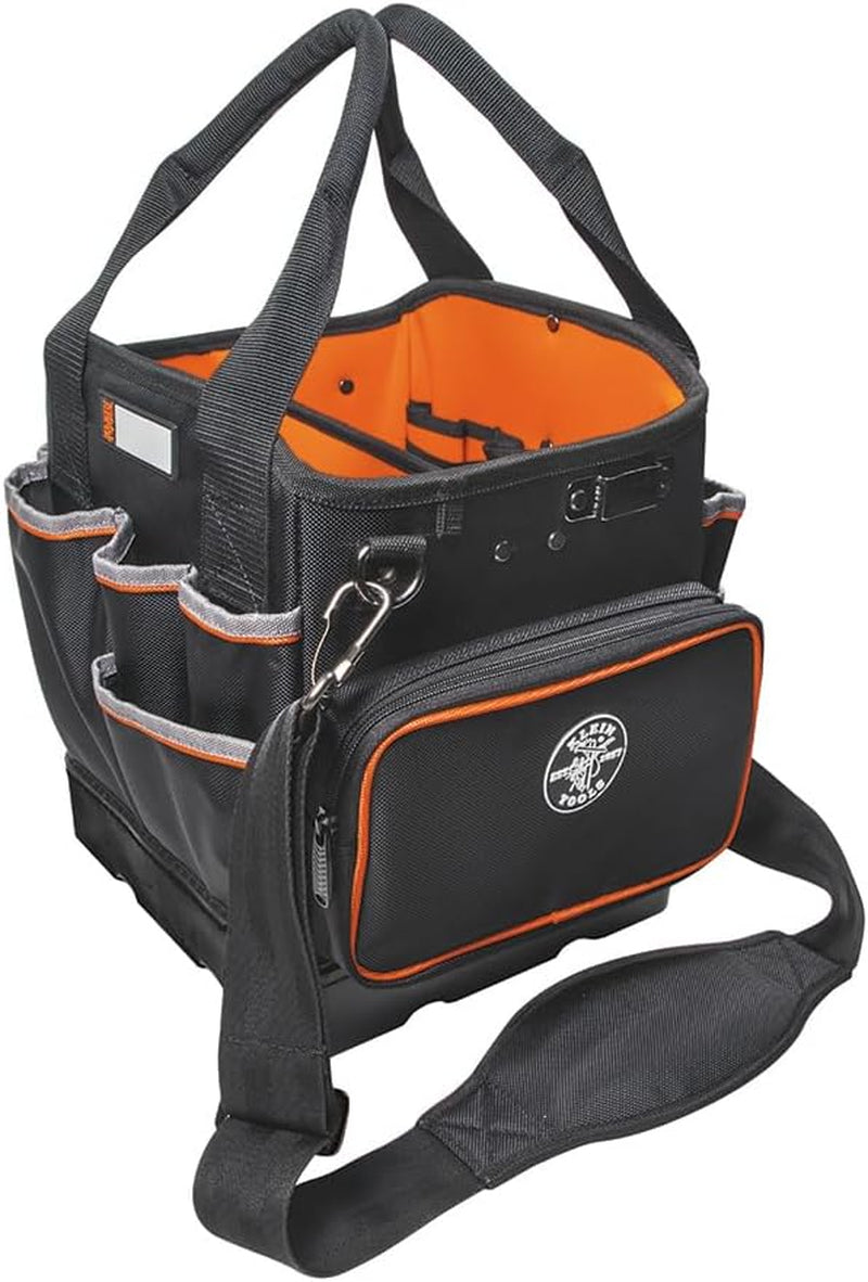 5541610-14 Tool Bag with Shoulder Strap Has 40 Pockets for Tool Storage and Orange Interior