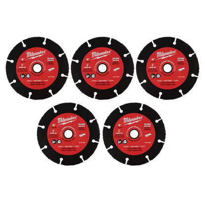 3 In. Carbide Abrasive Blade (5-Pack)