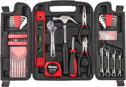 39-Piece Tool Kit Tool Set - Household Hand Tool Kit Repair Tool Set with Portable Toolbox Storage Case (136 Pieces)