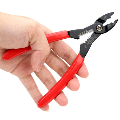 Electrical Tool 7In Professional Electrical Cable Stripping Crimping Tool Wire Stripper for Terminals Squeeze Pliers