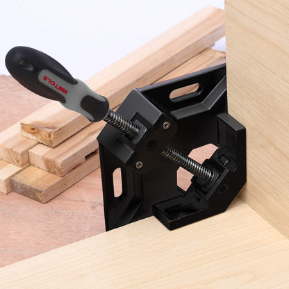 Angle Clamp - 90 Degree Right Angle Clamp - Single Handle Corner Clamp with Adjustable Swing Jaw Aluminum Alloy for Woodworking, Photo Framing, Welding and Framing - WE715