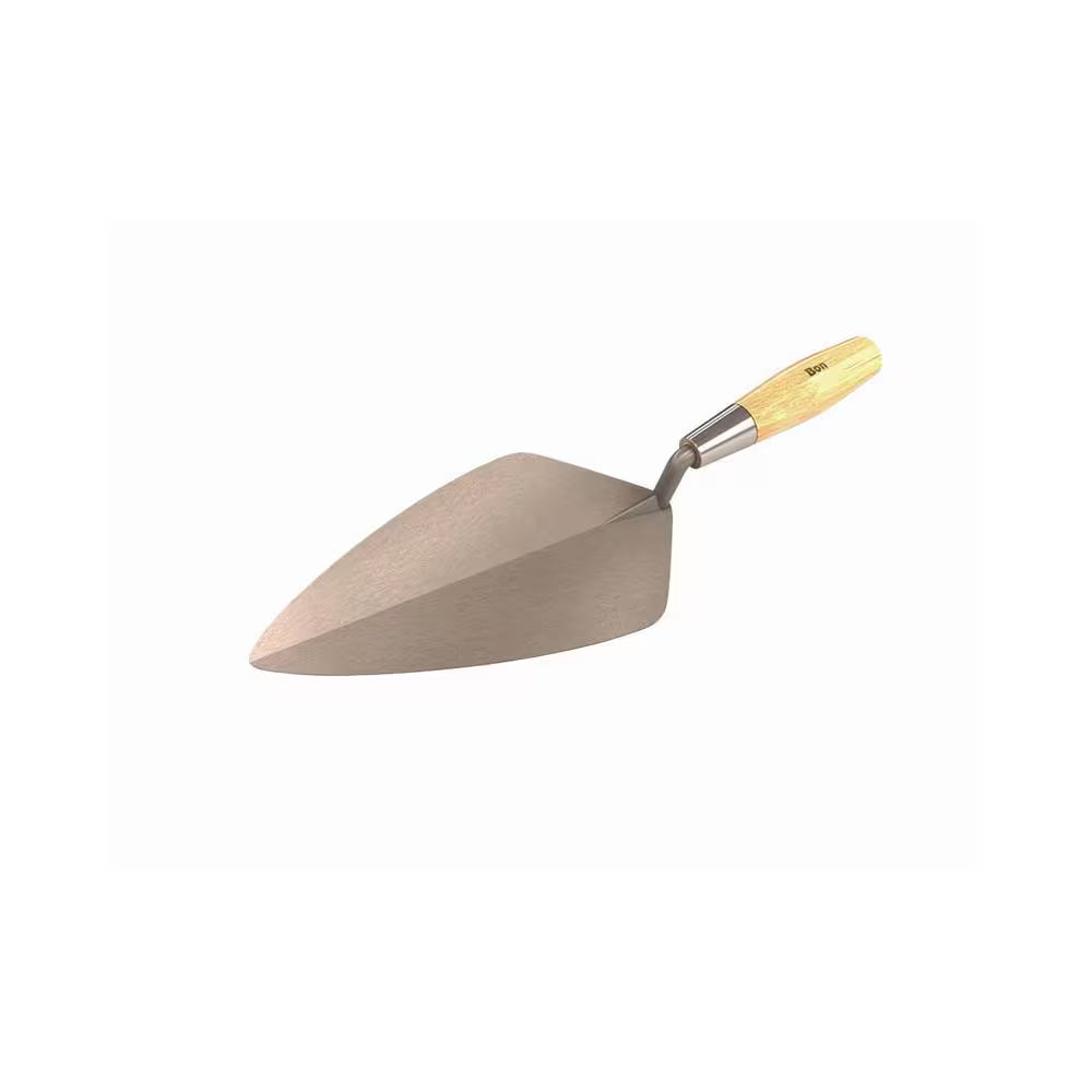 11 In. X 5-1/2 In. Wide London Pro Carbon Steel Brick Masonry Trowel - Wood Handle