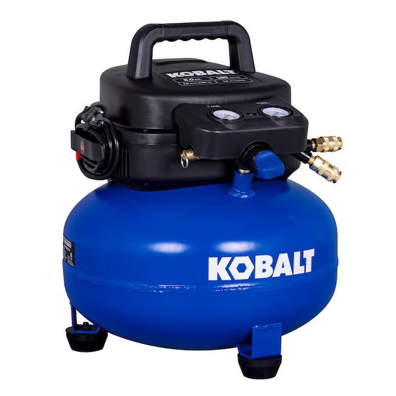 6-Gallon Portable Electric 150 PSI Pancake Air Compressor with Accessories Included