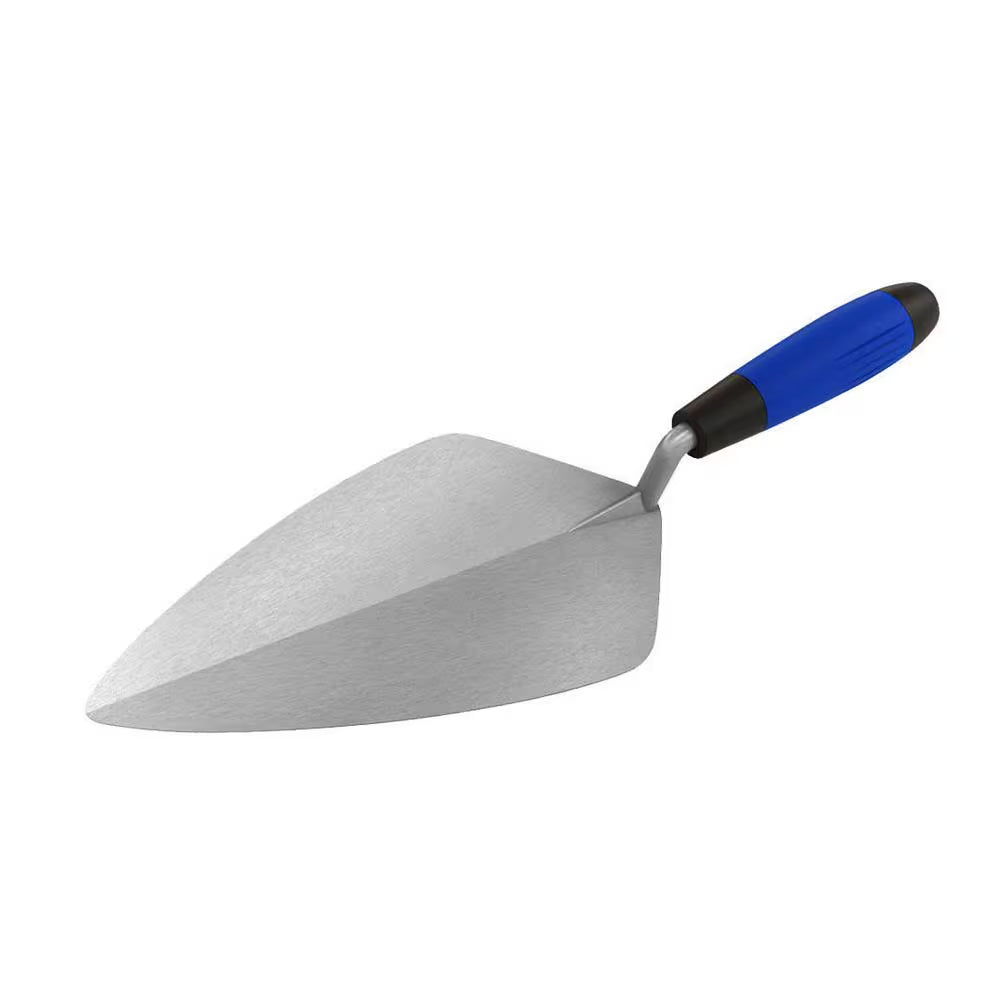 10 In. X 4-7/8 In. Wide London Pro Carbon Steel Brick Masonry Trowel - Comfort Grip Handle